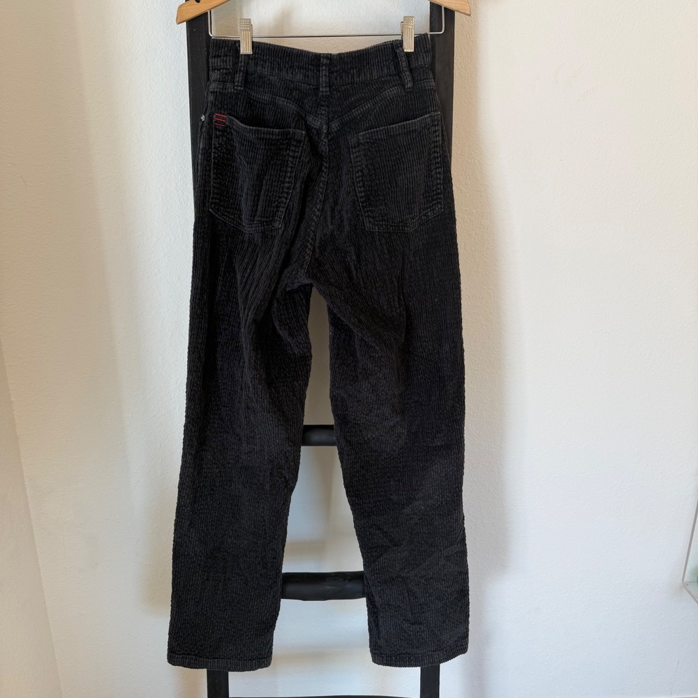 BDG High Rise Baggy Corduroy Jeans Black Women's Size 26 Urban Outfitters‎